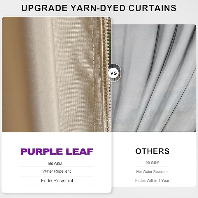 PURPLE LEAF 12’ X 20’ Outdoor Hardtop Gazebo Metal Frame Galvanized Steel Double Roof with Curtains and Nettings for Patio Desk Backyard Bronze