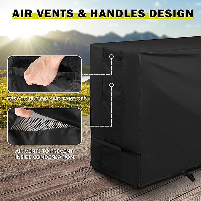 Griddle Cover for Blackstone ProSeries 4-Burner 36" Propane Griddle with Cabinet and Hood 2307, Flat Top Grill Cover for Blackstone Pro 4-Burner 36in Cabinet Grill W/Hood 2154