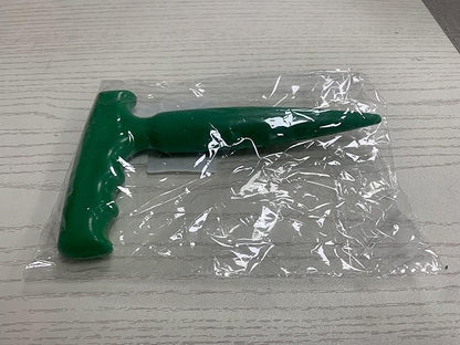 Seed Planter Tool, 6.9" Dibber Garden Tool, Plastic Seed Dibbler for Planting, Bulb Digger Garden Planter with Handle for Sowing Seeds, Planting, Bulbs, Digging (Green)