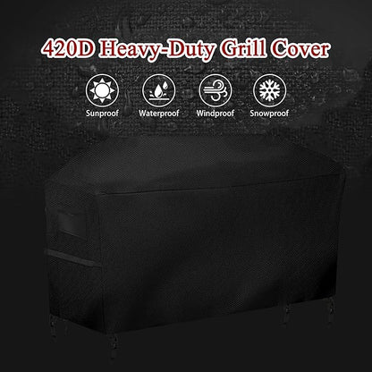 Charcoal Grills Cover for Royal Gourmet 8-Burner Gas Grill,Outdoor Waterproof BBQ Grill Cover Outdoor Grill Cover Barbeque Cover(91" Lx 28" W x 38" H)