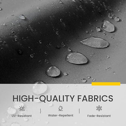 10x10 FT Cantilever Patio Umbrella with Base Included Double Top Outdoor Square Large Heavy Duty Aluminum Offset Umbrellas with 7 Level Tilt 360-degree Rotation for Pool Garden Deck,Grey