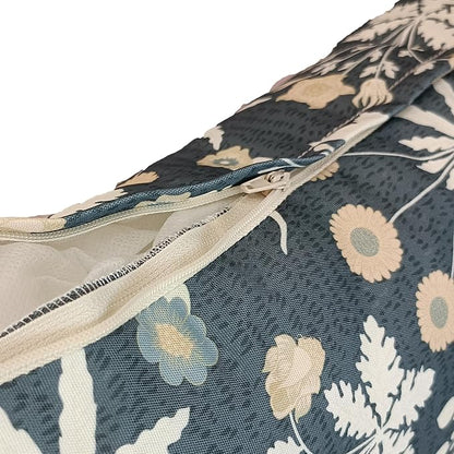 ADLIVWYD Lumbar Pillows for Indoor Outdoor uses,Waterproof Removable Cover with Zipper Outdoor Pillows Set of 2 for Patio Furniture,12×20 Inch (Charcoal Floral)