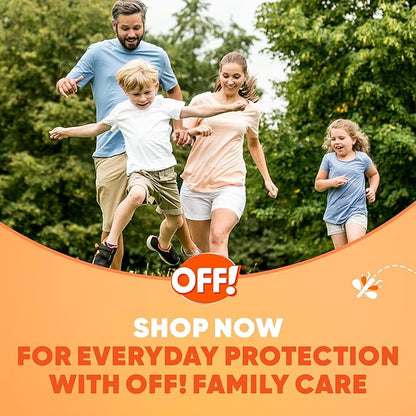 OFF! Family Care Insect & Mosquito Repellent, Bug Spray Containing 15% DEET, Protects Against Mosquitoes, 4 Oz, 2 Count