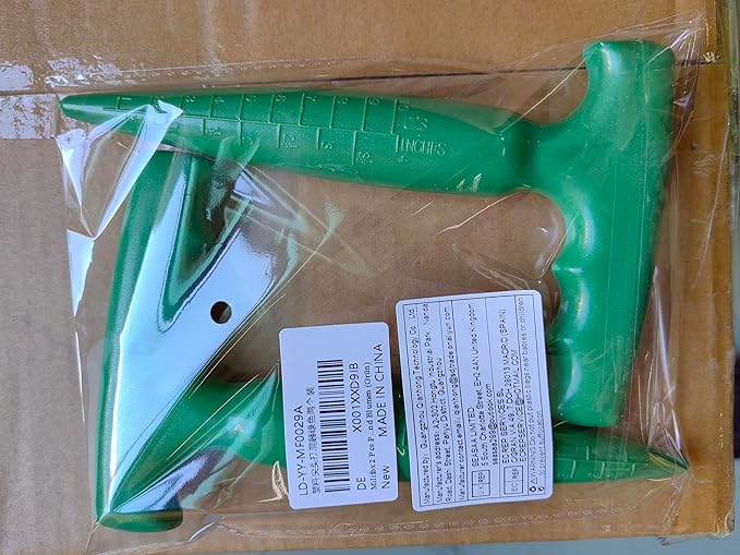 2pcs Seed Planter Tool, 6.9" Dibber Garden Tool, Plastic Seed Dibbler for Planting, Bulb Digger Garden Planter with Handle for Sowing Seeds, Planting, Bulbs, Digging (Green)