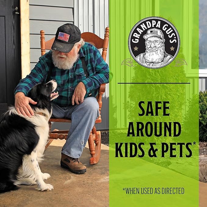 Grandpa Gus's Mouse Repellent Spray, Peppermint & Cinnamon Oil Formula, Repels Mice & Rats from Nesting, Chewing in Homes/RV, Boat/Car, Storage & Wiring, 8 fl oz (2 Bottles)