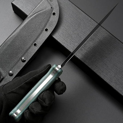 Eafengrow EF149 Fixed Blade Knife N690 Steel Blade Colorful G10 Handle Full Tang EDC Straight Knife for Hunting Camping Adventure