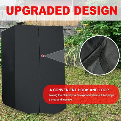 Deep Fryer Cover for Bayou Classic 700-701 Deep Fryer, 4 Gallon Deep Fryer Cover, 600D Oxford Material with Pu Coating (without Side Shelf/Cart)