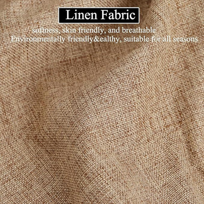 30 x 14 Inch Piano Bench Cushions for Indoor Furniture with Ties Non Slip Kitchen Dining Room Bench seat Cushion for Shoe Storage Ottoman Window Settee Pad, Khaki