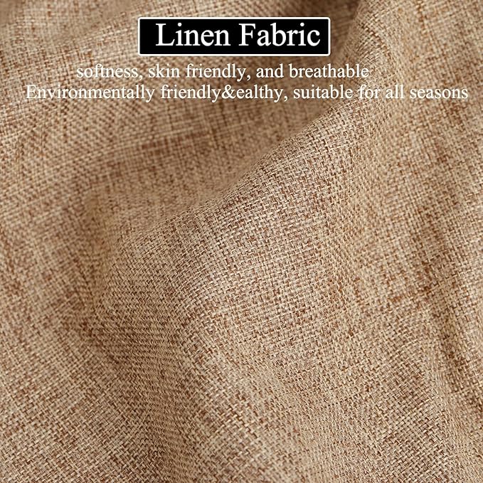 36 x 14 Inch Piano Bench Cushions for Indoor Furniture with Ties Non Slip Kitchen Dining Room Bench seat Cushion for Shoe Storage Ottoman Window Settee Pad，Khaki