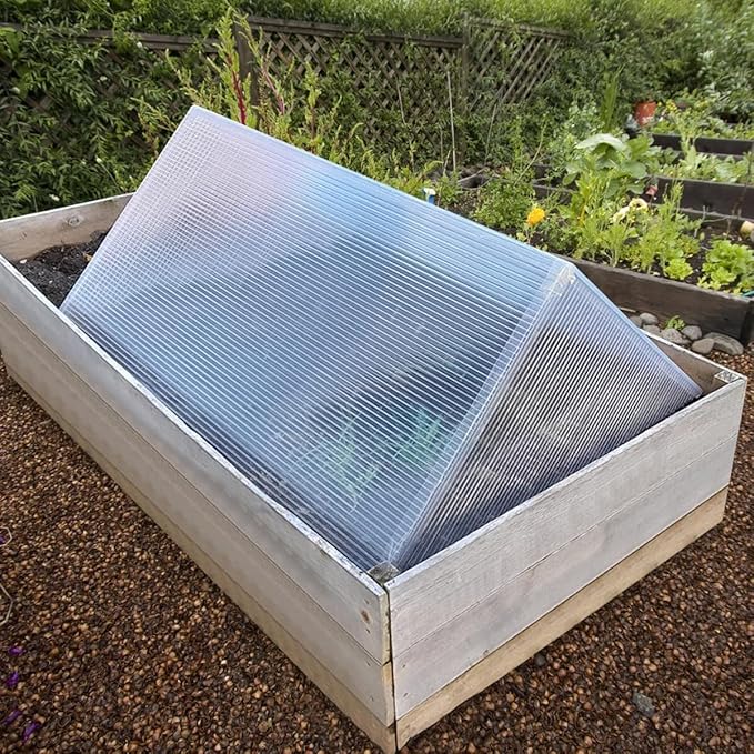 24 Pcs Polycarbonate Greenhouse Panels, 4' x 2' x 0.16'' Twin-Wall Panels, Polycarbonate Sheet for All Weather Outdoor Garden and Greenhouse Covering