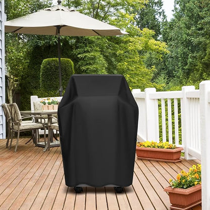 Arcedo Small Grill Cover 32 Inch, Heavy Duty Waterproof 2 Burner BBQ Gas Outdoor Barbecue Cover, Compatible with Weber Char Broil Nexgrill Grill with Collapsed Side Tables
