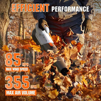 Litheli 20V Cordless String Trimmer & Edger + Leaf Blower Bundle with 2×2.0Ah Batteries & Charger, Lightweight Lawn Tools for Garden and Yard Cleaning