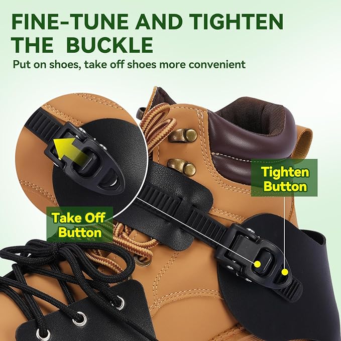 HFH Lawn Aerator Shoes for Grass，Aeration Shoes for Lawn，Spike Shoes for Lawn Aerating (Shoelace)