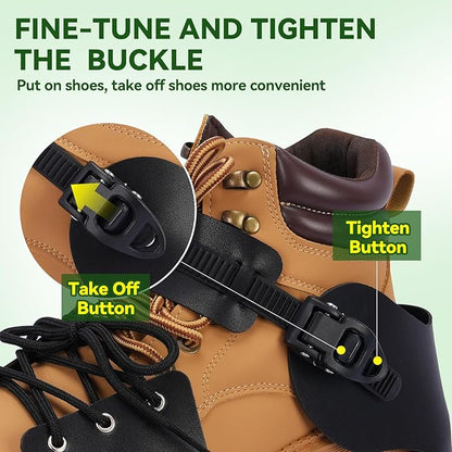 HFH Lawn Aerator Shoes for Grass，Aeration Shoes for Lawn，Spike Shoes for Lawn Aerating (Shoelace)