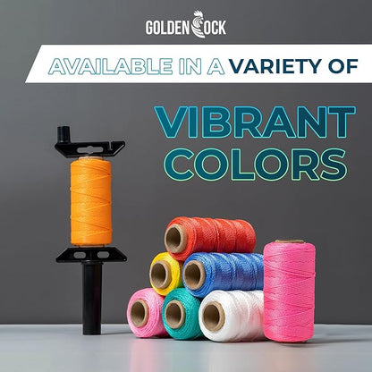 Pink Mason Line String – 393ft, 1.3mm Thick Twisted Polypropylene – Durable Construction Twine for Laying Bricks, Blocks, Fences in Gardening, DIY & Landscaping Projects