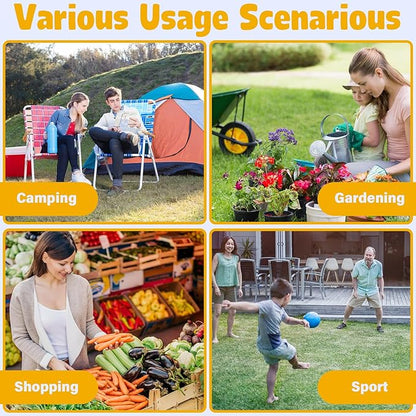 Wagon Cart Foldable, 360Lbs Collapsible Wagon Cart with Wheels Portable, Outdoor Utility Carts for Groceries, Camping, Sports, Garden, Shopping, Black