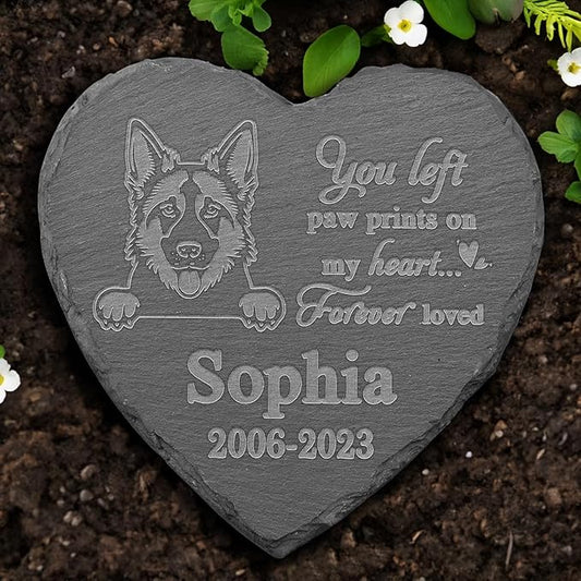 German Shepherd Memorial Stone, German Shepherd Statue, German Shepherd Memorial Plaque, German Shepherd Memorial Gifts, German Shepherd Loss Sympathy Gift, in Memory of German Shepherd