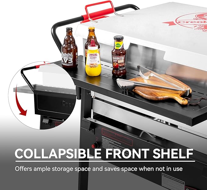 Creole Feast CFB2001 150 QT Crawfish Boiler, Outdoor Double Sack Propane Gas Crawfish Cooker with Foldable Cylinder Mounting Bracket and Stirring Paddle for Seafood & Crawfish Season, Black