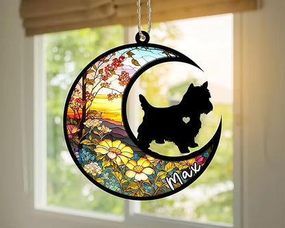 Personalized Dog Memorial, Custom Name Westie Dog Christmas Ornament with Name, Custom Breeds, Pet Loss Light Catcher, Gifts for Lovers Loss of Pet Sympathy on Mothers Day Christmas