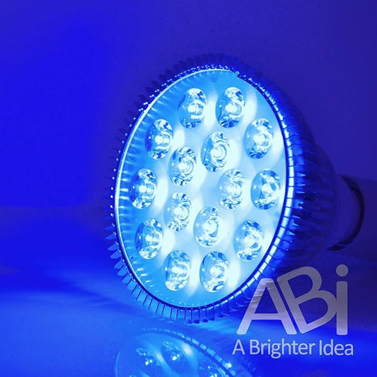 ABI 12W Blue LED PAR38 Grow Light for Aquarium and Plant Growth (450-460nm)