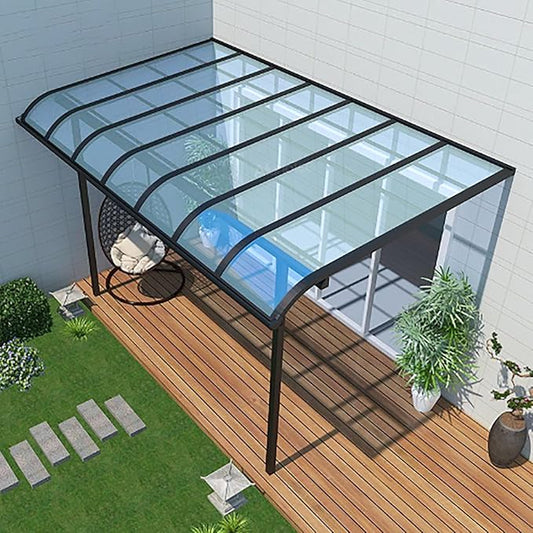 Daylighting Roof Panels Outdoor Sunshade Canopy Panels Greenhouse Panels Not Easy to Deform Easy to Assemble for Outdoor Shed Panels.(Transparent,2x16.4ft)
