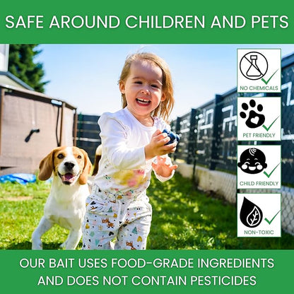 Flybuster Fly Trap | Outdoor Device for Catching Flies | 10-Liter Commercial Size (2-Pack) | Comes with Two Flytraps and 4 Bait Packets | 2,000,000 Fly Capacity | Non-Toxic | Child & Pet Safe