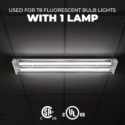 OHLECTRIC Replacement for ICN1P32-SC 1 Lamp - T8 Fluorescent Ballast, Electronic Ballast Replacement 120-277 Volt, Instant Start - Standard and Energy Efficient Ballasts - UL Approved