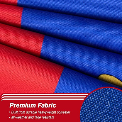 Ecuador Ecuadorian Flag 3x5 ft Outdoor, Double Sided 3 Ply Heavy Duty Ecuador National Country Flag, 100% Quality Polyester Ecuadorian Banner with Brass Grommets 4 Rows Stitches