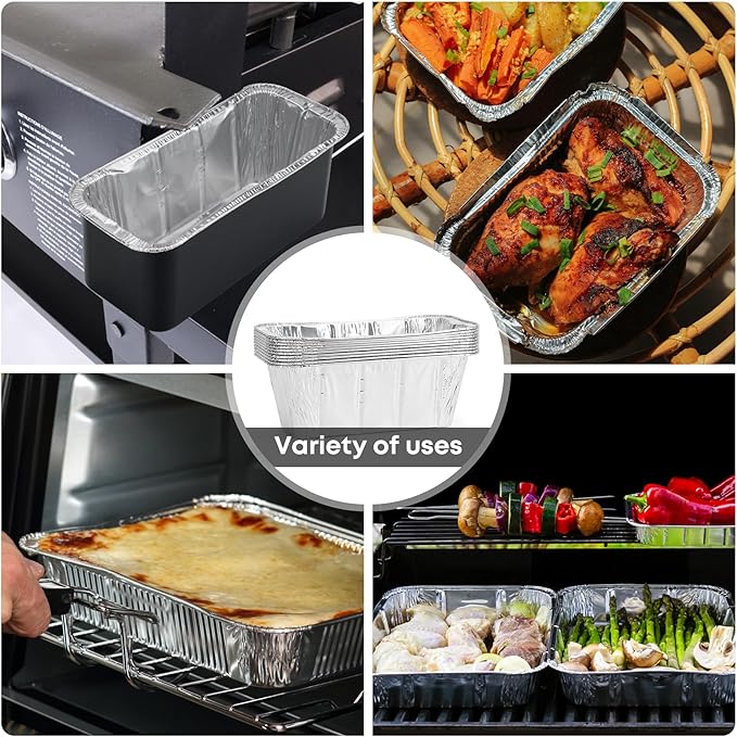 Stanbroil Grease Drip Pan with 10-Pack Disposable Foil Liners, Compatible with Earlier Versions of The Blackstone 28"and 36" Griddle