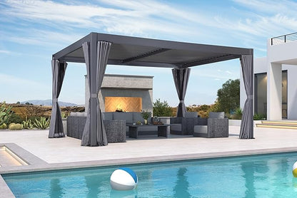 PURPLE LEAF 10 Pieces Patio Conversation Sets with Coffee Table All Weather Outdoor Couch Sectional Set with Cushion Patio Conversation Set for Garden Poolside Backyard Gray