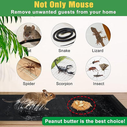 6 Pack Sticky Mouse Trap, Super Large 47.2 * 11'' Glue Traps for Mice and Rats Traps Indoor for Home, Rodent Snakes Spiders Roaches