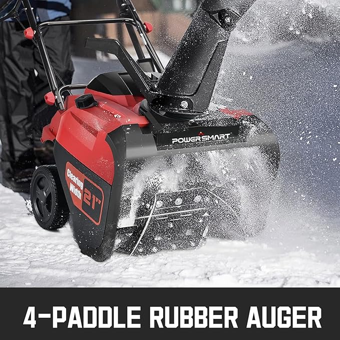 PowerSmart 21-Inch Single-Stage Gas Snow Blower with 212cc 4-Cycle Engine Recoil Start