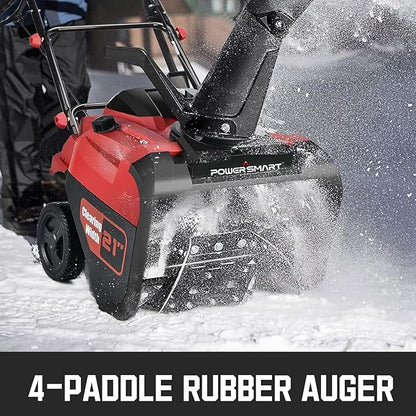 PowerSmart 21-Inch Single-Stage Gas Snow Blower with 212cc 4-Cycle Engine Recoil Start