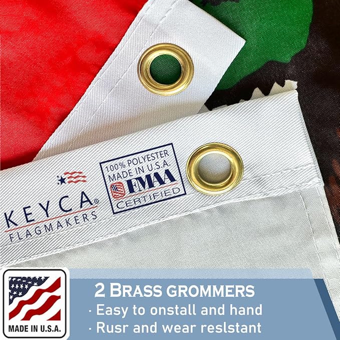 California Republic State Flag 4x6 FT Made in The USA-Heavy Duty Vibrant Colors Double Sided Cali CA Flag with 2 Brass Grommets for Home/Company/Indoor Outdoor Decoration