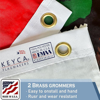 California Republic State Flag 4x6 FT Made in The USA-Heavy Duty Vibrant Colors Double Sided Cali CA Flag with 2 Brass Grommets for Home/Company/Indoor Outdoor Decoration