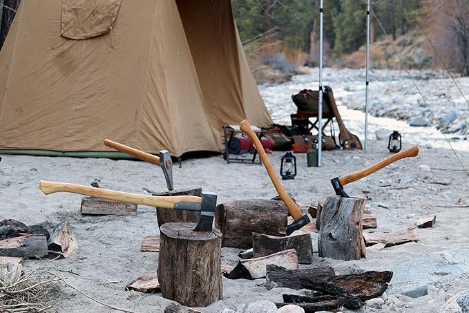 1844 Helko Werk Germany Traditional Mini Spalter - Made in Germany Compact Splitting Axe, Small Wood Splitting Hatchet - Head 2-1/2 lbs, Handle 20 in. (Mini Spalter) #13511