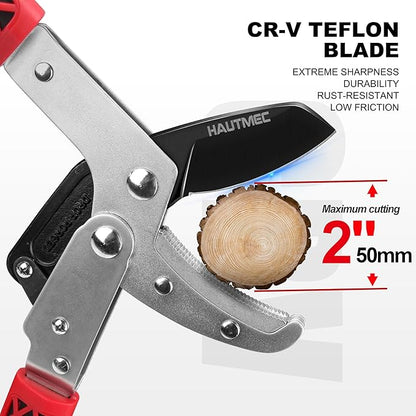 HAUTMEC Replacement Blade for Telescopic Anvil Loppers HT0149, High Carbon Steel, Low-Friction Teflon Coating, HT0460