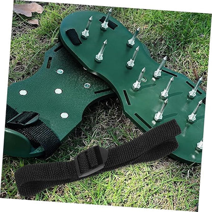 Lawn Aerator Shoes Straps 16Pcs Adjustable Nylon Shoelaces for Garden Grass Aerating Sandals Durable Lawn Care Tool for Patio and Outdoor Use
