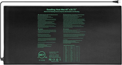 Seedling Heat Mat 48" x 20"in,Waterproof Heat Mats for Seed Starting,Plant Heating Mat for Seed Germination,Hydroponic Plant,Reptile Indoor