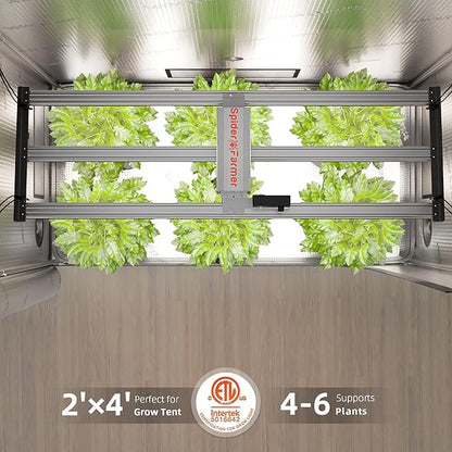 Spider Farmer G4500 Cost-Effective 320W 2x4 Coverage LED Grow Lights, Full Spectrum Dimmable Bar Style Led Growing Lamp for Indoor Plants, 2025 Upgraded App Remote Control