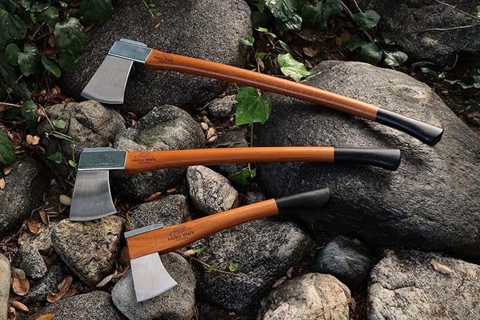 1844 Helko Werk Germany Vario Heavy Universal Axe - German Made Heavy Duty Large Felling Axe and Cutting Axe - Head 5.5 lbs, Handle 36 in. (Heavy Universal) #10055