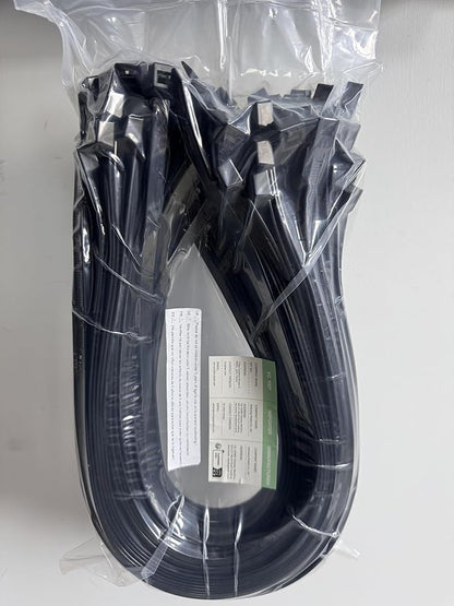 XINGO 36 Inch Black Large Zip Ties Heavy Duty 40 PCS, 200 LBS Ultra Strong Plastic Wire Ties, Large Cable Ties Extra Long Tie Wraps, Indoor and Outdoor UV Resistant