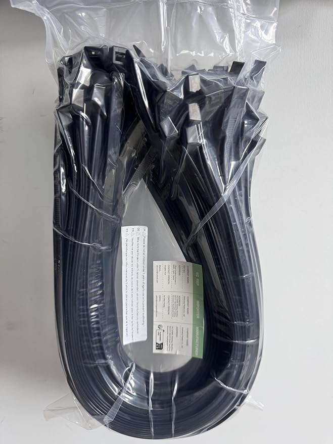 XINGO 22 inch Black Zip Ties Heavy Duty 100Pack, 200 LBS Ultra Strong Plastic Wire Ties, Large Cable Ties Extra Long Tie Wraps, Indoor and Outdoor UV Resistant