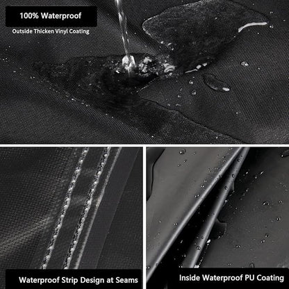 Kingling Grill Cover Fits for Captiva Designs 2-Burner Propane Gas Grill, Waterproof Heavy Duty Barbecue Griddle Cover - 37''x20''x35''