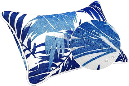 JMGBird Outdoor Pillows Waterproof Set of 2 Outdoor Throw Pillows with Insert Included 12×20 Inch Outdoor Lumbar Pillows for Patio Furniture