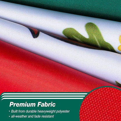 Mexico Mexican Flag 3x5 ft Outdoor, Double Sided 3 Ply Heavy Duty National Flag for MX, 100% Quality Polyester Mexico Mexicana Banner with Brass Grommets 4 Rows Stitches