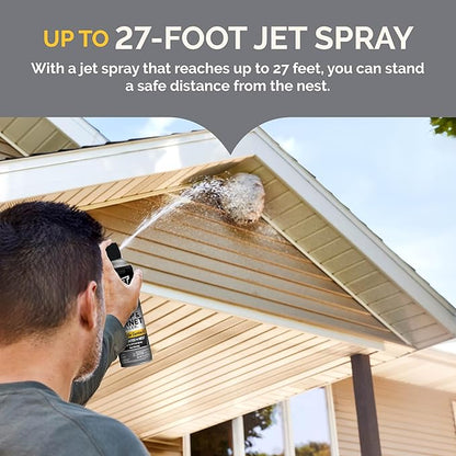Hot Shot Wasp & Hornet Killer Spray, For Insects Eliminates The Nest, Sprays Up To 27 Feet, 14 fl Ounce