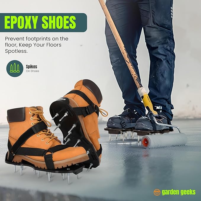 Lawn Aerator Shoes (Unisex) - Aerator Shoes for Lawn Aeration 2" Spikes - Pre-Assembled Adjustable Hook & Loop Straps - Lawn Aerator Shoe Size (US 5-14) - Aerator Shoes for Healthy Lawn