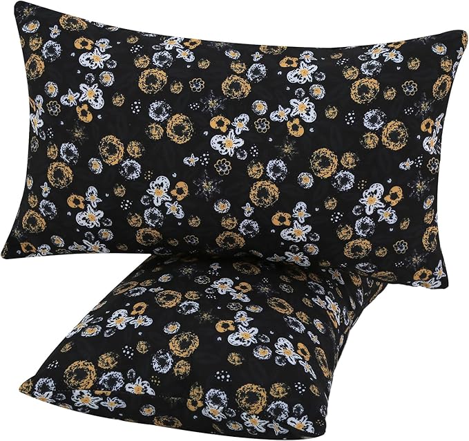 idee-home Outdoor Pillows with Inserts Included, Patio Outside Lumbar Pillows Waterproof Set of 2, 12 x 20 inch