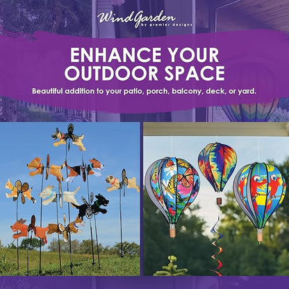 Premier Kites Petite Spinner Dalmation – Whimsical Wind Spinner for Yard & Garden, Durable Weather-Resistant Fabric, Easy to Assemble, Outdoor Decor for Patios, Lawns, & Fairy Lovers